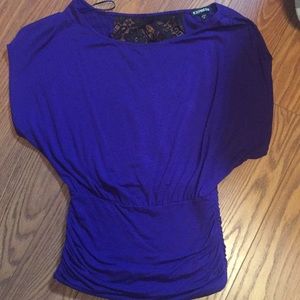 Express lace back shirt